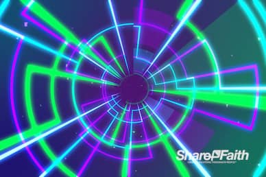Neon Cyber Tunnel Worship Video