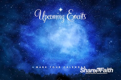 Silent Night Announcements Christmas Motion Graphic