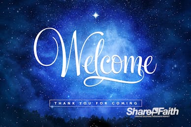 Silent Night Welcome Christmas Motion Graphic