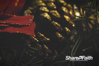Christmas Decorations Worship Video Background