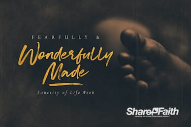Fearfully & Wonderfully Made Church Motion Graphic