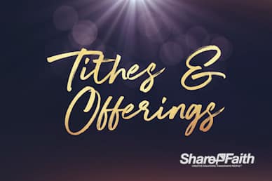 Open Hands Tithes And Offering Church Video