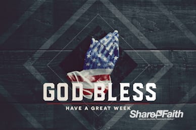 National Day Of Prayer God Bless Bumper Video