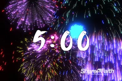 Fourth Of July Fireworks Countdown Video