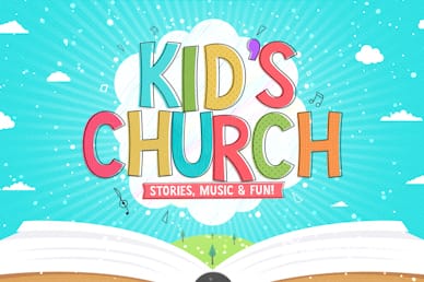 Kid's Church Service Greeting Video Loop