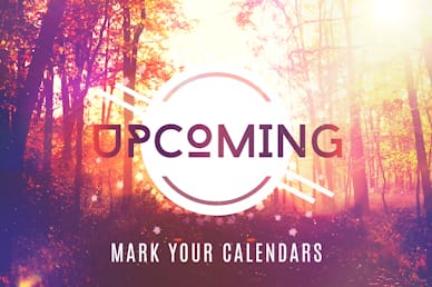 Fall Graphic Announcements Motion Background