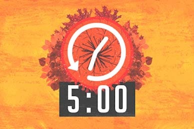 Fall Back Countdown Motion Graphic