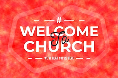 Relationship Goals Red Welcome Church Motion Graphic