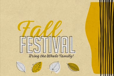 Fall Festival Leaves Church Title Video