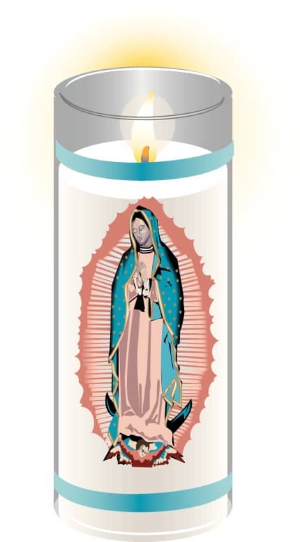 Votive Virgin Mary Candle