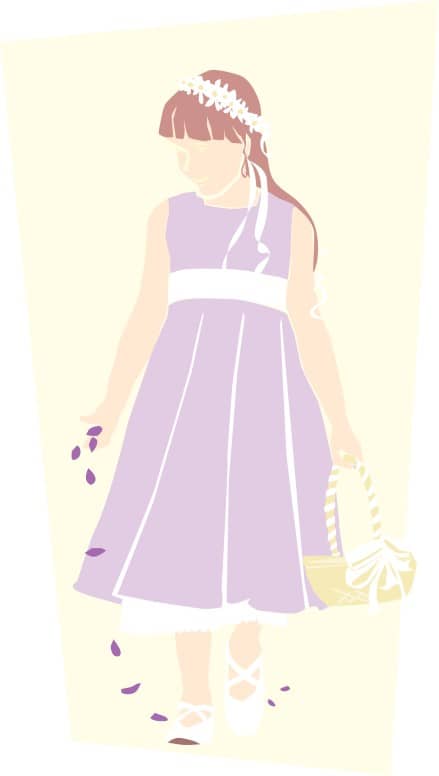 Lavender Dress Flower Girl