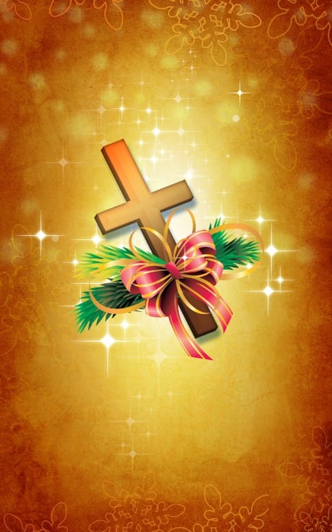 Christmas Cross Bulletin Template