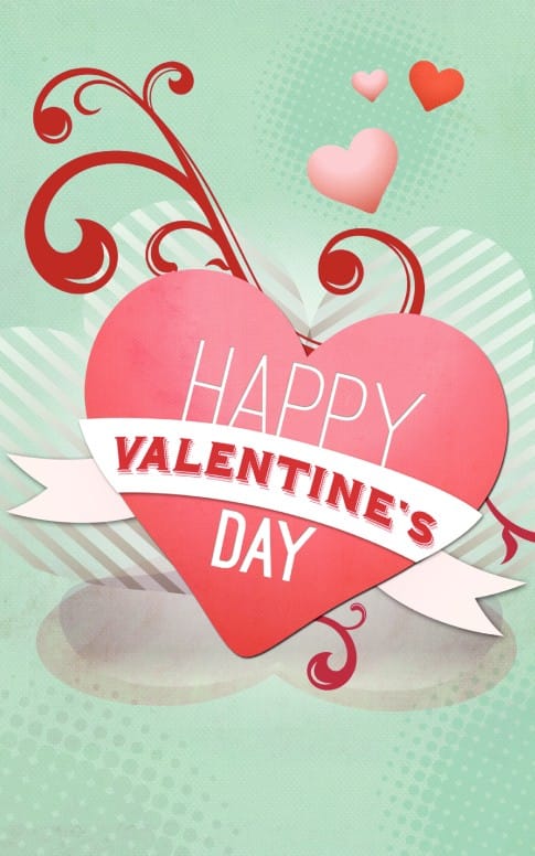 Happy Valentine's Day Church Bulletin