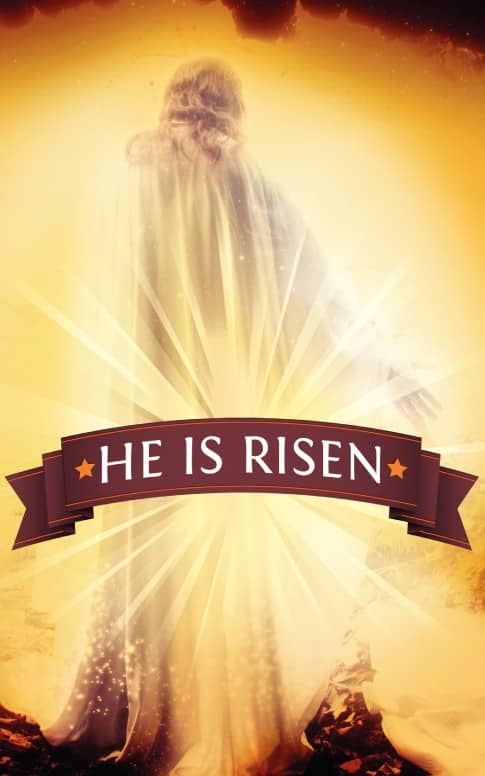 Easter He Is Risen Bulletin Cover