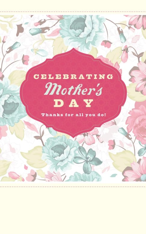Happy Mother's Day Religious Program Cover