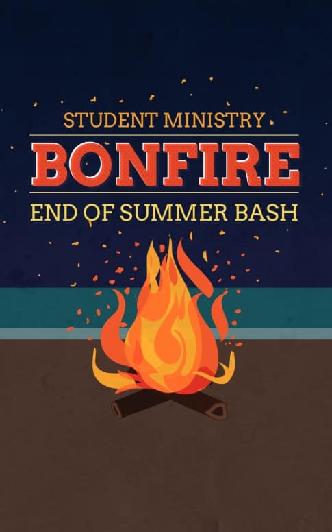 Bonfire Summer Bash Christian Bulletin