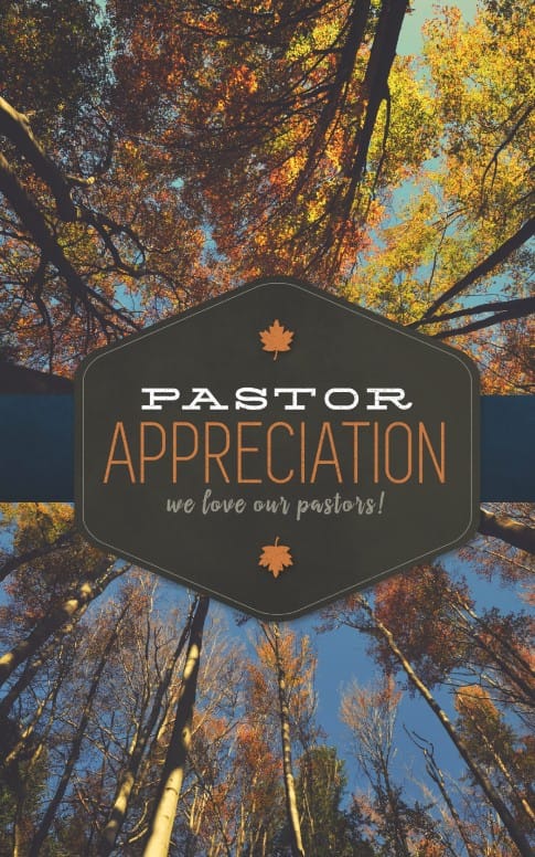 Pastor Appreciation Ministry Church Bulletin