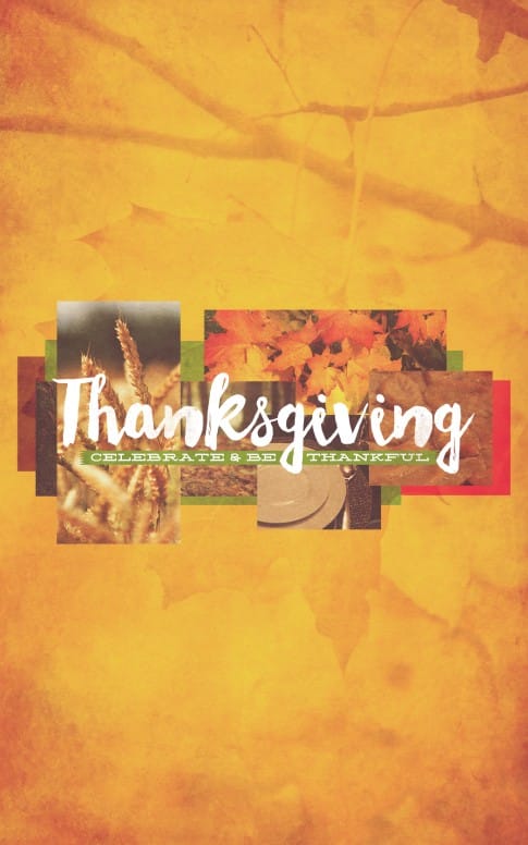 Thanksgiving Fall Christian Bulletin