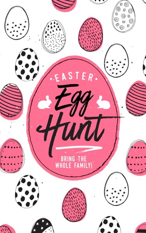 Church Easter Egg Hunt Bulletin Cover