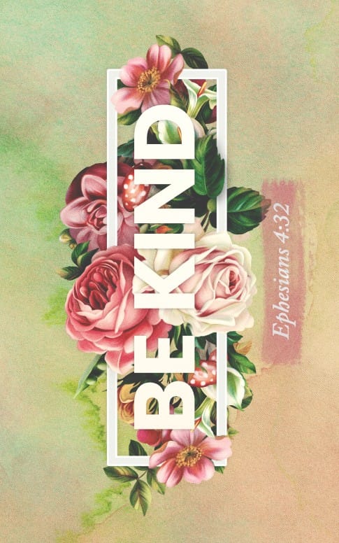 Be Kind Rose Church Bifold Bulletin