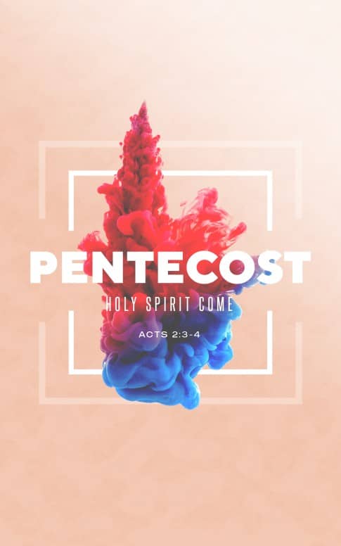Pentecost Holy Spirit Come Church Bifold Bulletin