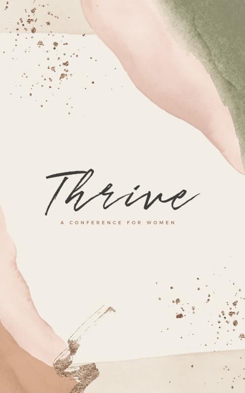 Thrive Women's Conference Church Bifold Bulletin