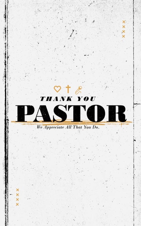 Pastor Appreciation Sunday Church Bifold Bulletin