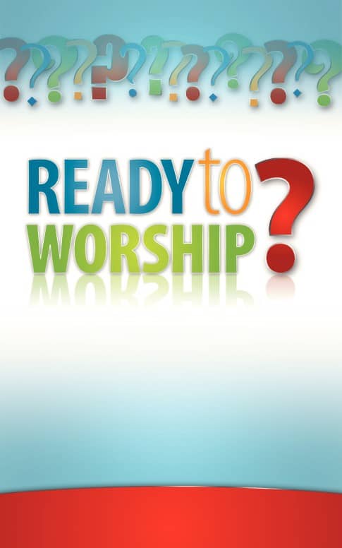 Ready To Worship Bulletin Cover