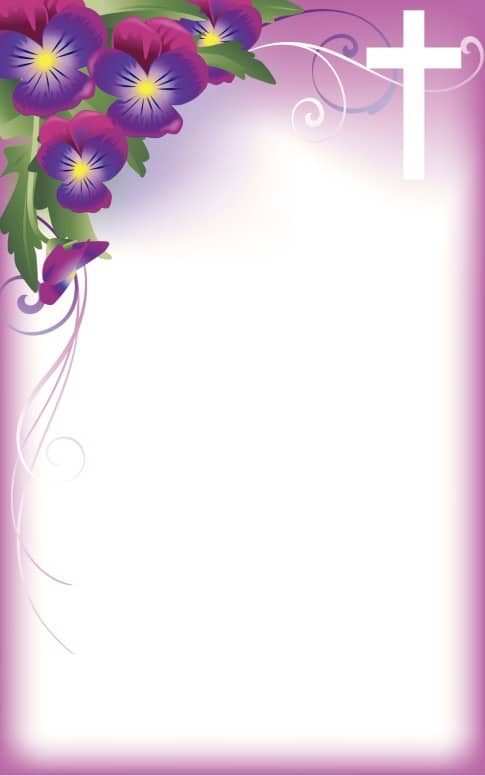 Flower Cross Program Cover