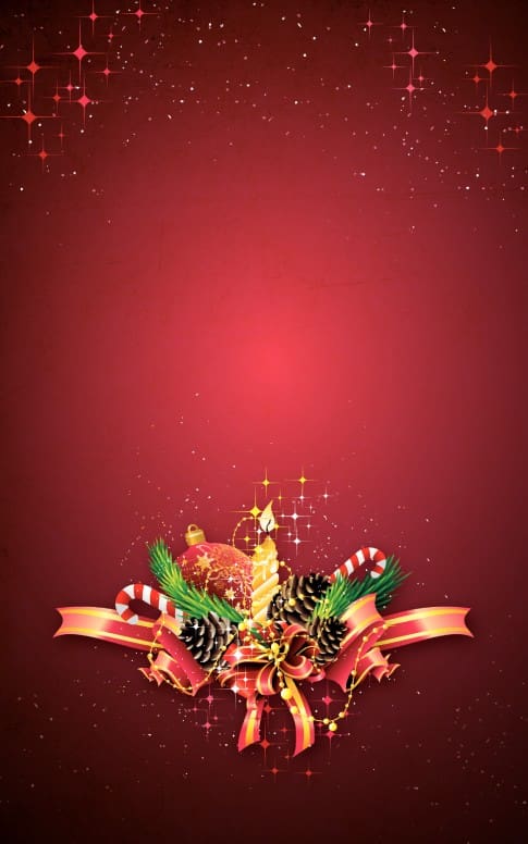 Christmas Decorations Church Bulletin Cover
