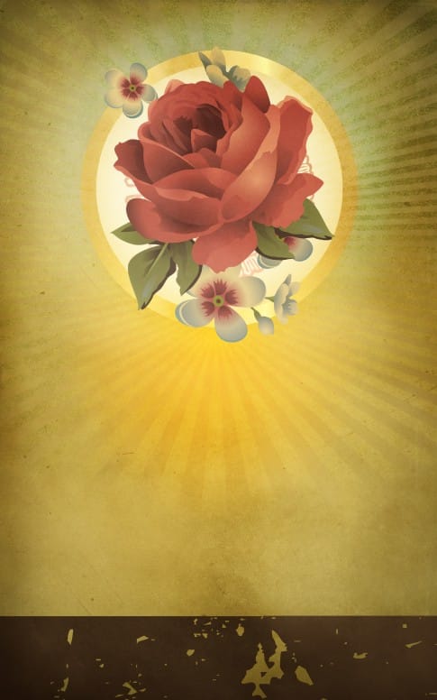 Valentine Rose Church Bulletin Cover