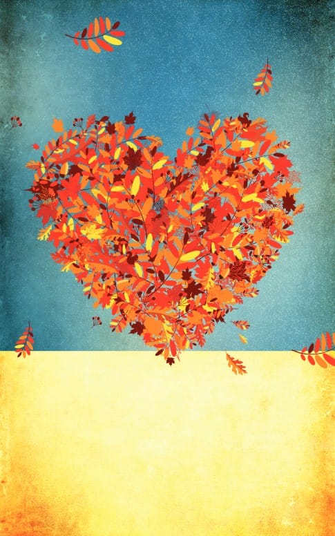 Love Fall Leaves Bulletin Cover