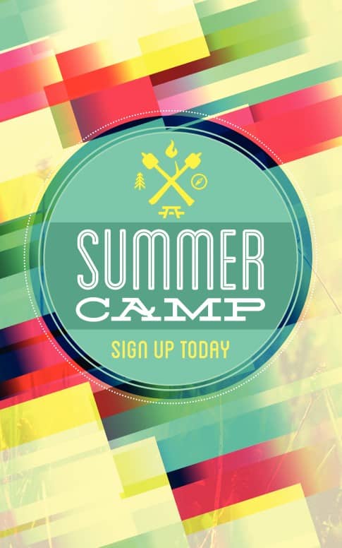 Summer Camp Brochure Template Bulletin