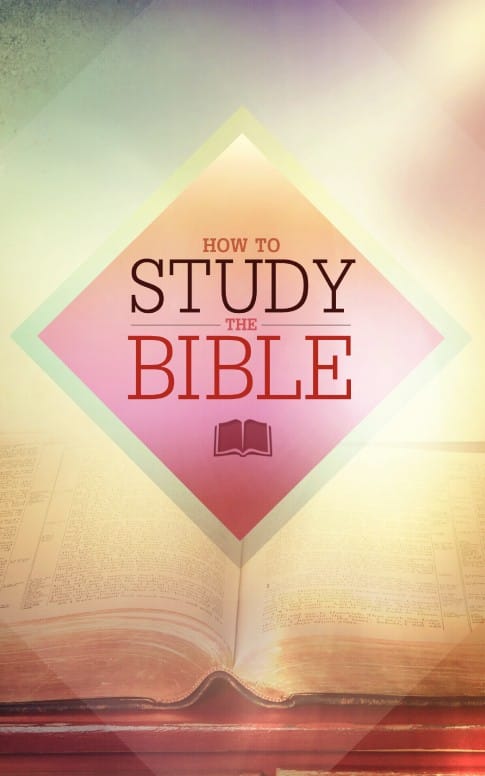How to Study the Bible bulletin Cover Template