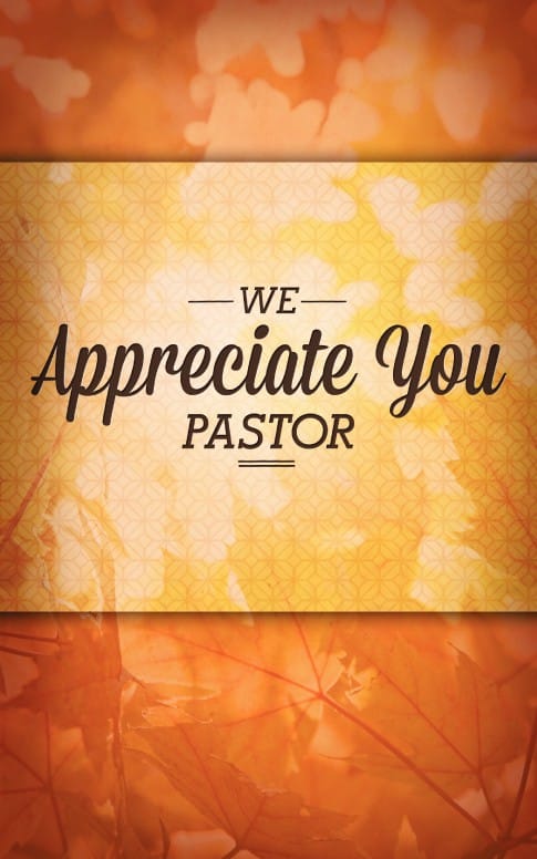 Pastor Appreciation Christian Bulletin