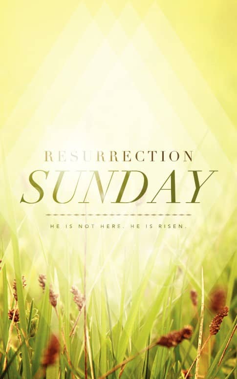 Resurrection Sunday He is Risen Christian Bulletin