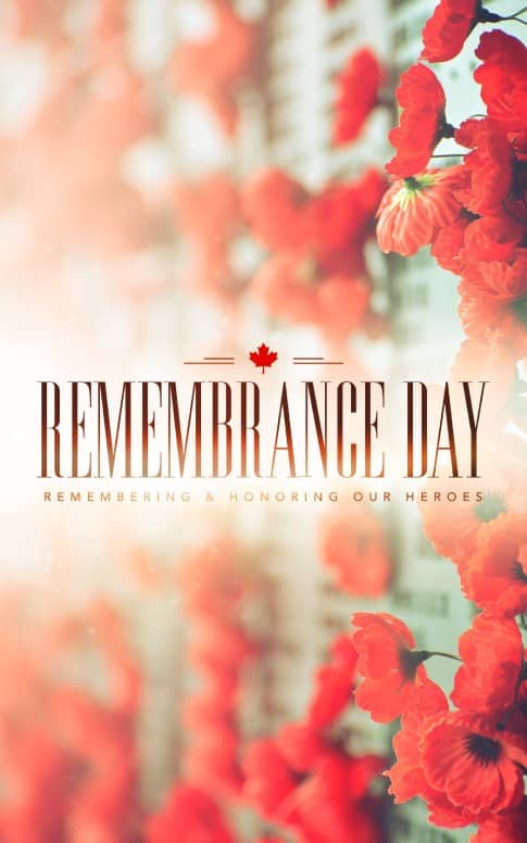 Remembrance Day Church Bulletin