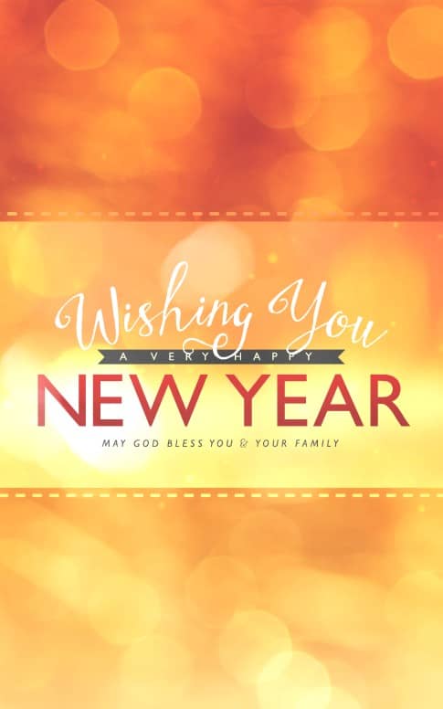 Wishing a Happy New Year Ministry Bulletin