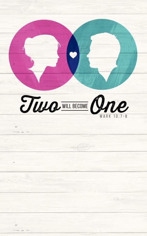 Two Will Become One Christian Bulletin