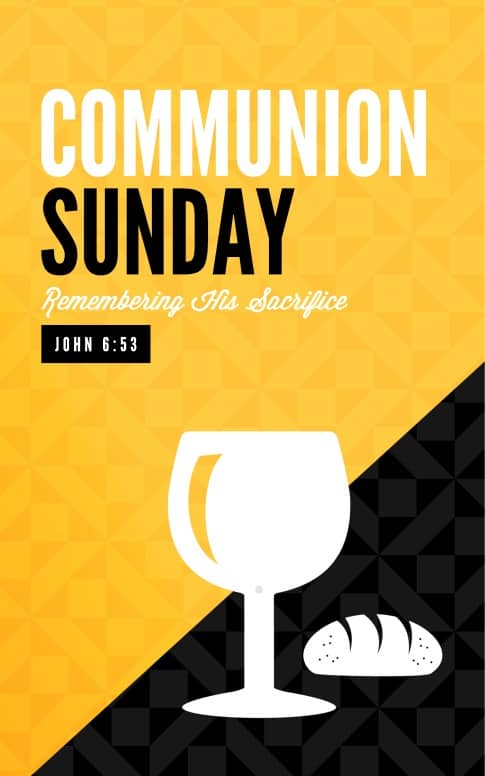 Communion Sunday Remember Ministry Bulletin