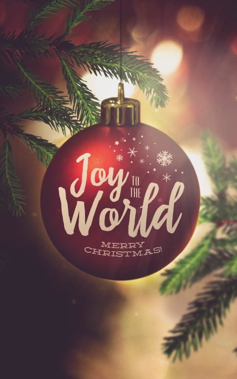 Joy to the World Christmas Church Bulletin