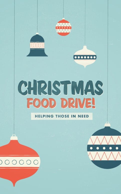 Christmas Food Drive Ministry Bulletin
