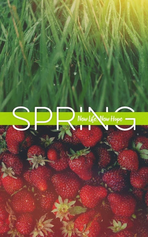 New Life Spring Strawberry Sermon Bulletin