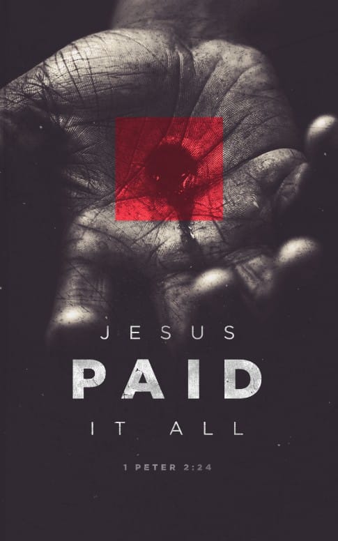 Jesus Paid It All Easter Bulletin Cover