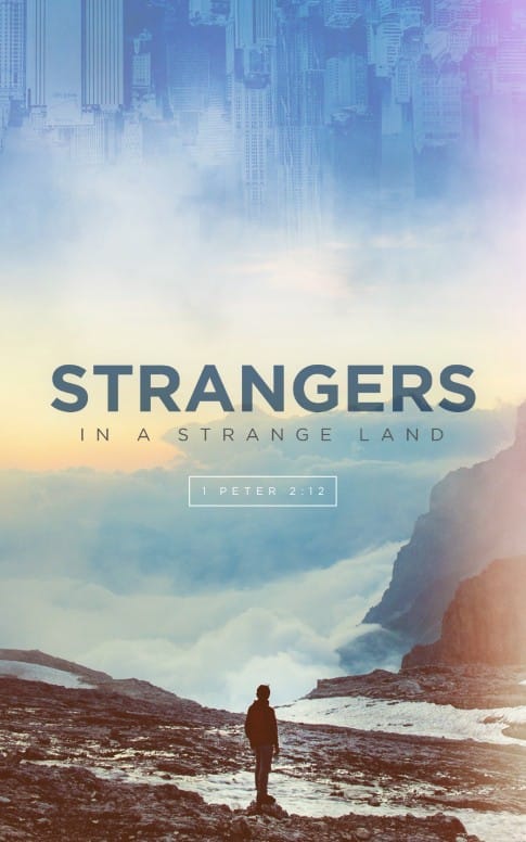 Strangers In A Strange Land Church Bulletin Cover Template