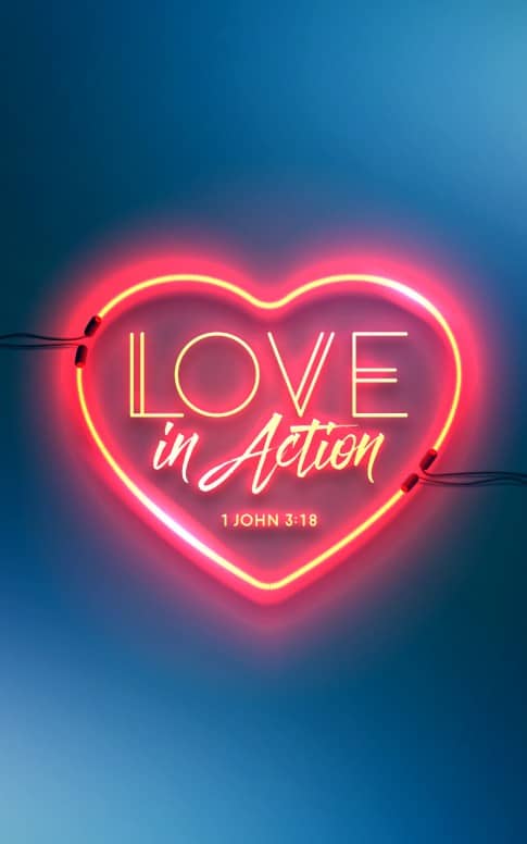 Love In Action Sermon Bulletin Cover
