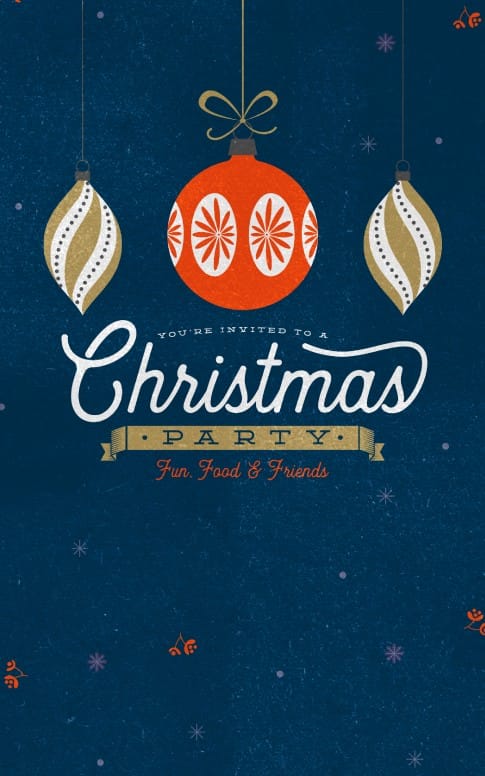 Christmas Party Invitation Bulletin