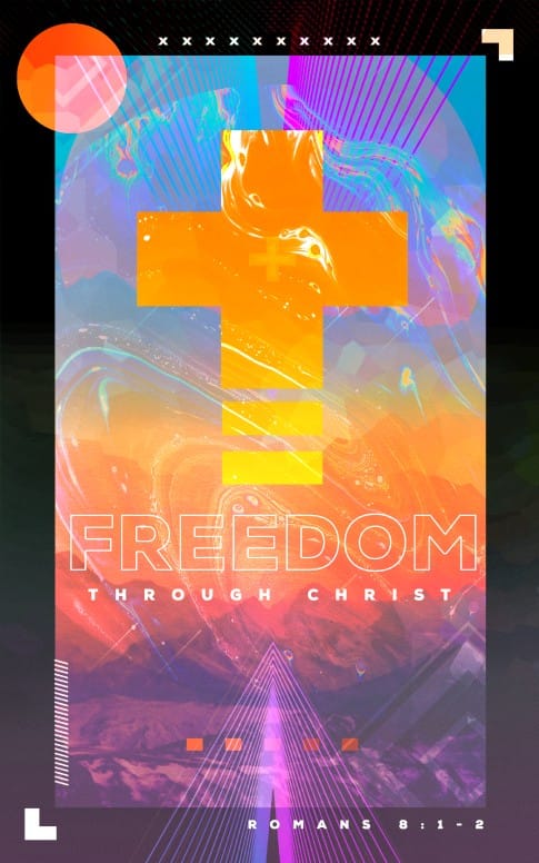Freedom Through Christ Sermon Bulletin Cover