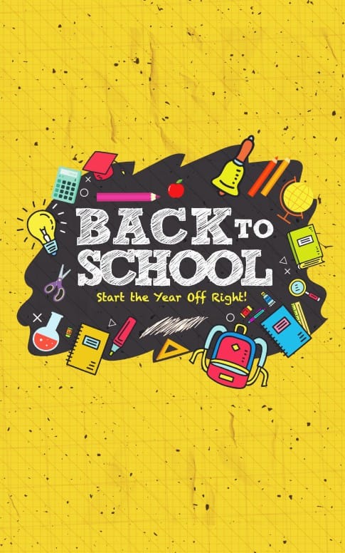 Back To School Student Ministry Bulletin