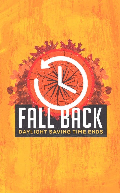 Fall Back Daylight Savings Church Bulletin